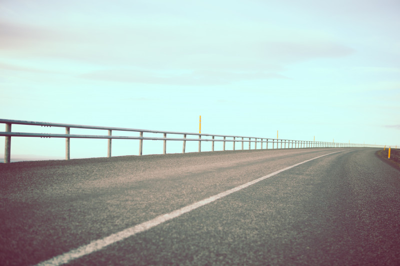 Empty road in Iceland